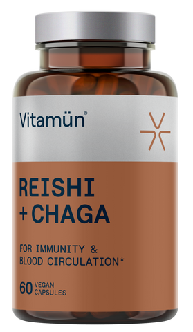 VITAMUN Kapsulas ar Reishi un Chaga, 60 gab.