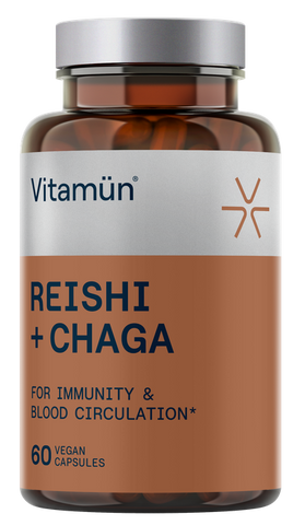 VITAMUN Kapsulas ar Reishi un Chaga, 60 gab.