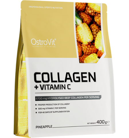OSTROVIT Kolagēns + C vitamīns Ananāsu pulveris, 400 g