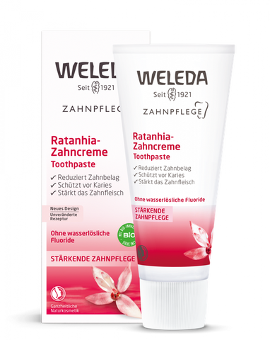 WELEDA zobu pasta ar ratanhiju, 75 ml
