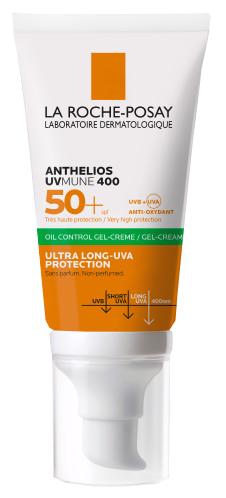 LA ROCHE-POSAY Anthelios SPF 50+ želeja-krēms ar iedarbīgu taukraču kontroli, 50 ml