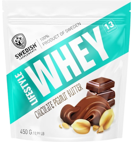 Swedish Supplements Lifestyle Whey Chocolate Peanutbutter pulveris 450 g