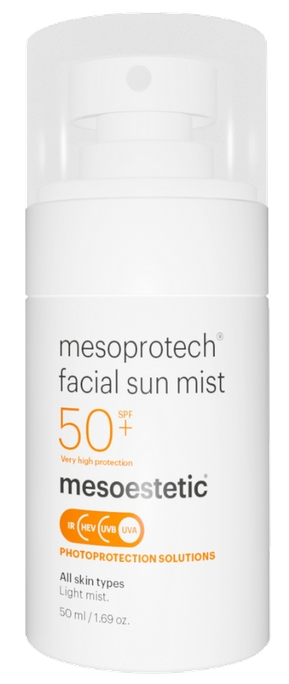 MESOESTETIC Mesoprotech SPF 50+ pretnovecošanās sejas saules aizsargsprejs, 50 ml