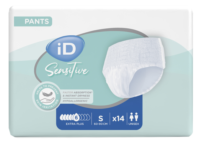 ID Sensitive Pants Extra Plus S (60-90 cm) – 14 uzsūcošās biksītes