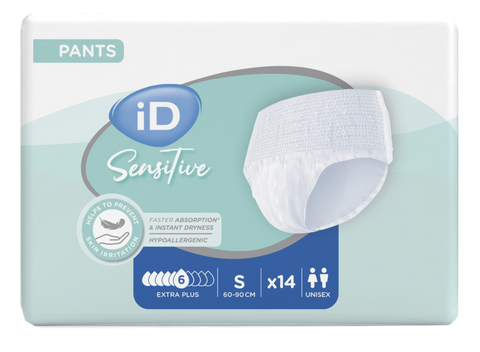 ID Sensitive Pants Extra Plus S (60-90 cm) – 14 uzsūcošās biksītes