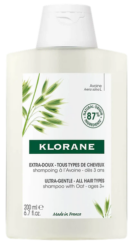 KLORANE Mīkstinošais šampūns ar auzu pienu, 200 ml