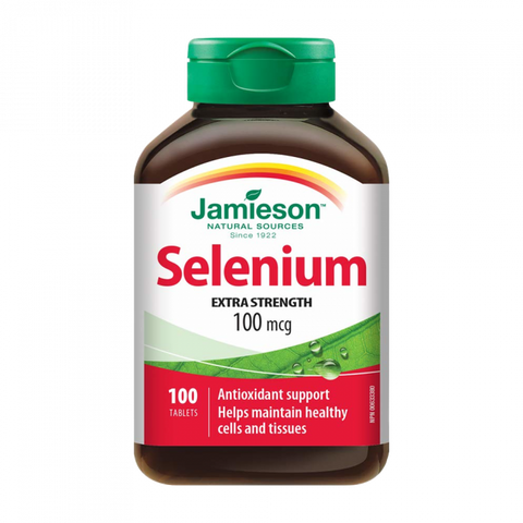 JAMIESON Selēna tabletes 100 mcg, 100 gab.