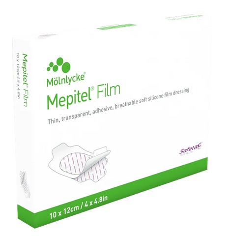 MEPITEL Film 10×12 cm sterils aizsargpārsējs, 10 gab. iepakojumā