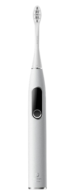 Oclean X Pro Elite Sonic pelēka bezbirstes elektriskā zobu tīrīšanas ierīce, 1 gab.