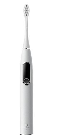 Oclean X Pro Elite Sonic pelēka bezbirstes elektriskā zobu tīrīšanas ierīce, 1 gab.