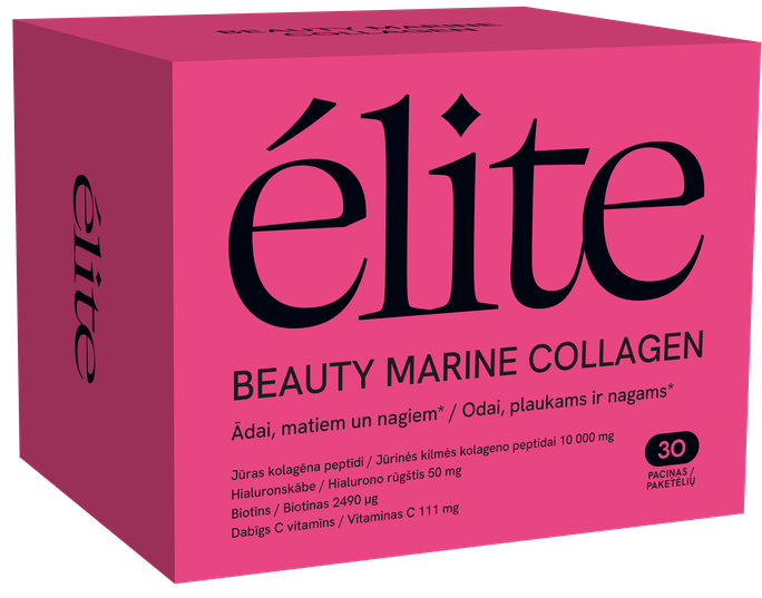 Marine Collagen ELITE Beauty pulveris — 30 paciņas