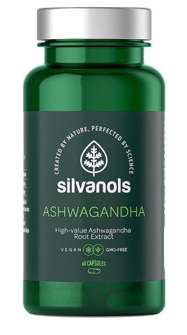 SILVANOLS Ashwagandha 60 kapsulu iepakojums