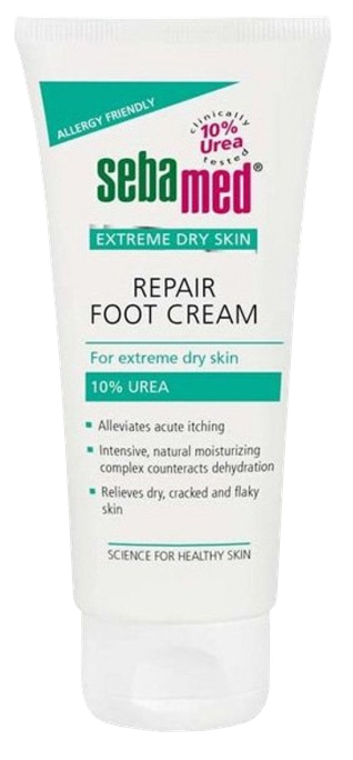 SEBAMED Extreme Dry Skin krēms pēdām ar 10% urīnvielu, 100 ml maska