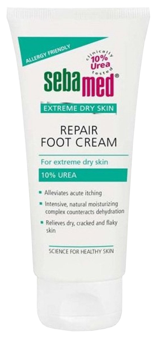 SEBAMED Extreme Dry Skin krēms pēdām ar 10% urīnvielu, 100 ml maska