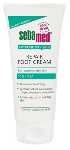 SEBAMED Extreme Dry Skin krēms pēdām ar 10% urīnvielu, 100 ml maska
