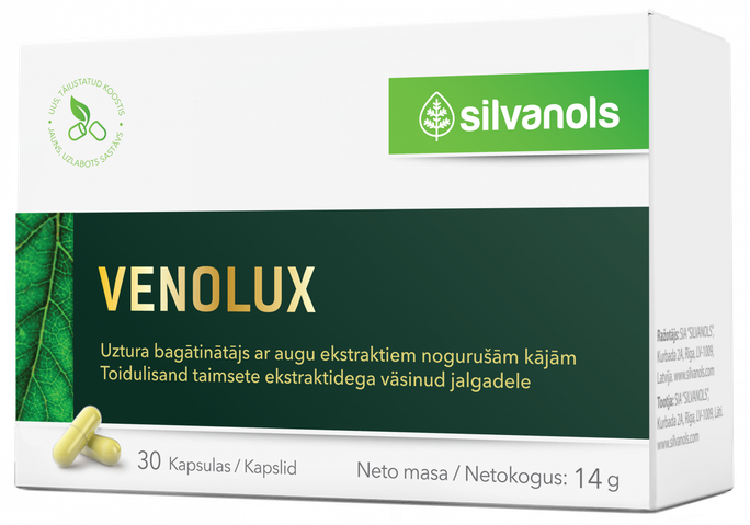 VENOLUX 30 kapsulu iepakojums