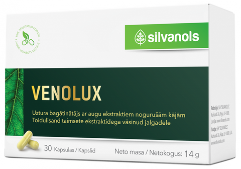 VENOLUX 30 kapsulu iepakojums