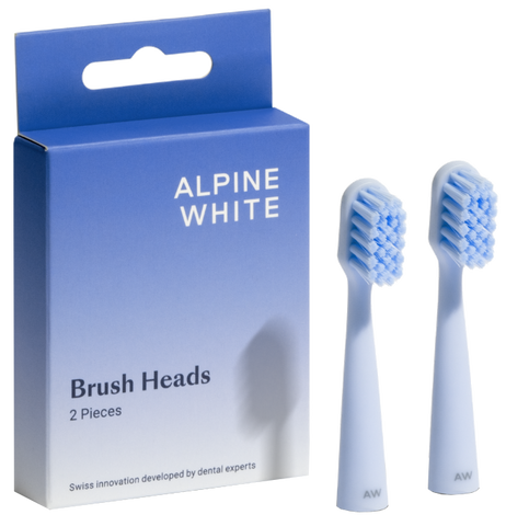 ALPINE WHITE Uzstāšanas elementi elektriskajai zobu birstei – 2 gab. komplekts