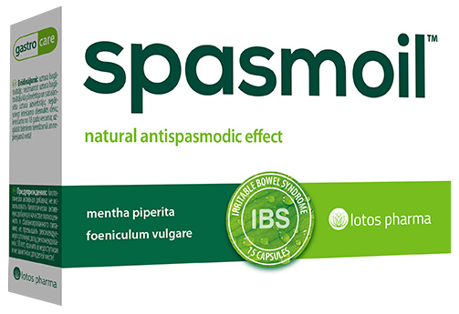 Kapsulas SPASMOIL 378 mg, 15 gab. (Gremošanas sistēmas atbalsts)