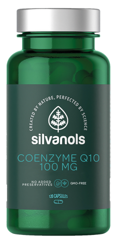 SILVANOLS Premium 100mg Koenzīma Q10 kapsulas, skaits 120