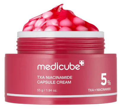 MEDICUBE TXA Niacinamīds sejas krēms kapsulās, 55 g