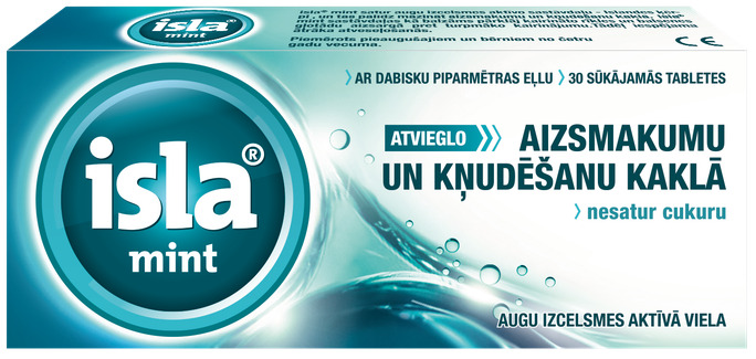 ISLA MINT 30 sūkājamās tabletes