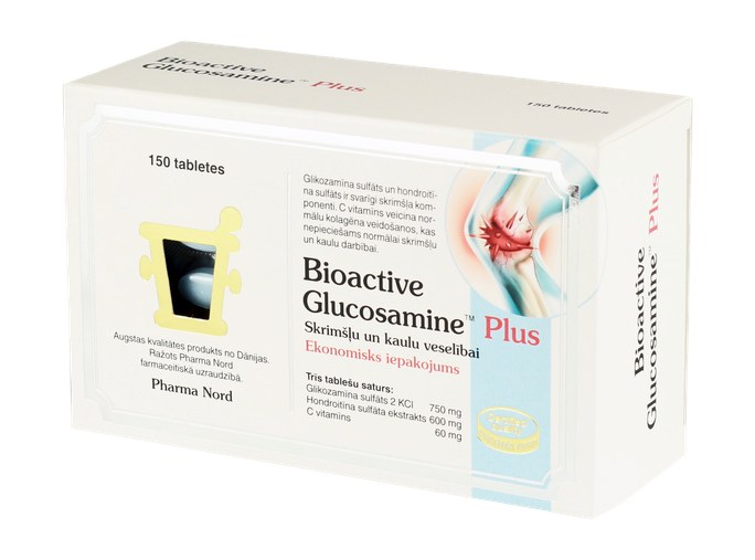 BIOACTIVE Plus Glucosamine tabletes (150 gab.)