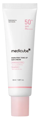 MEDICUBE PDRN Pink Tone Up SPF50+ Saules Aizsargājošs Sejas Krēms, 50 ml