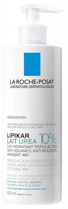 LA ROCHE-POSAY Lipikar Lait Urea 10% losjons ķermenim, 400 ml