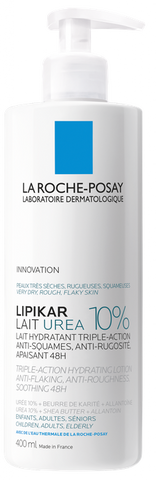 LA ROCHE-POSAY Lipikar Lait Urea 10% losjons ķermenim, 400 ml