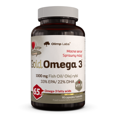 OLIMP LABS Gold Omega-3 — 1001 90 kapsula iepakojums