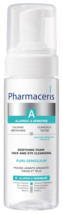 Attīrošas putas PHARMACERIS A Puri-Sensilium, 150 ml jutīgai ādai