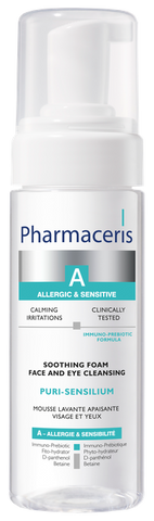 Attīrošas putas PHARMACERIS A Puri-Sensilium, 150 ml jutīgai ādai
