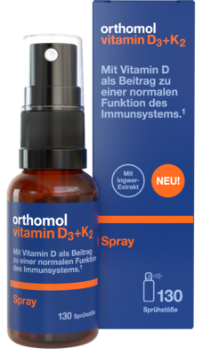 ORTHOMOL Vitamīnu D3+K2 aerosols (130 devas), 20 ml