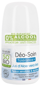 SO BIO ETIC Dezodorants ar Alvejas Sulu 24H, 50 ml