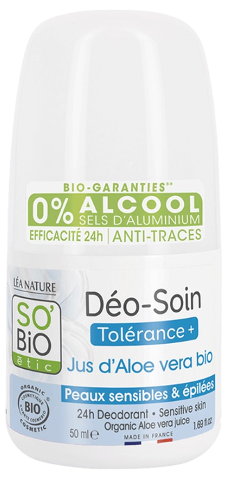 SO BIO ETIC Dezodorants ar Alvejas Sulu 24H, 50 ml
