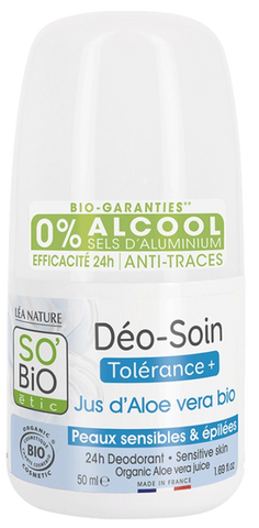 SO BIO ETIC Dezodorants ar Alvejas Sulu 24H, 50 ml